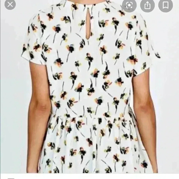 Asher by Fabr’ik Houston Floral Blouse Size M—B2 - Picture 2 of 8